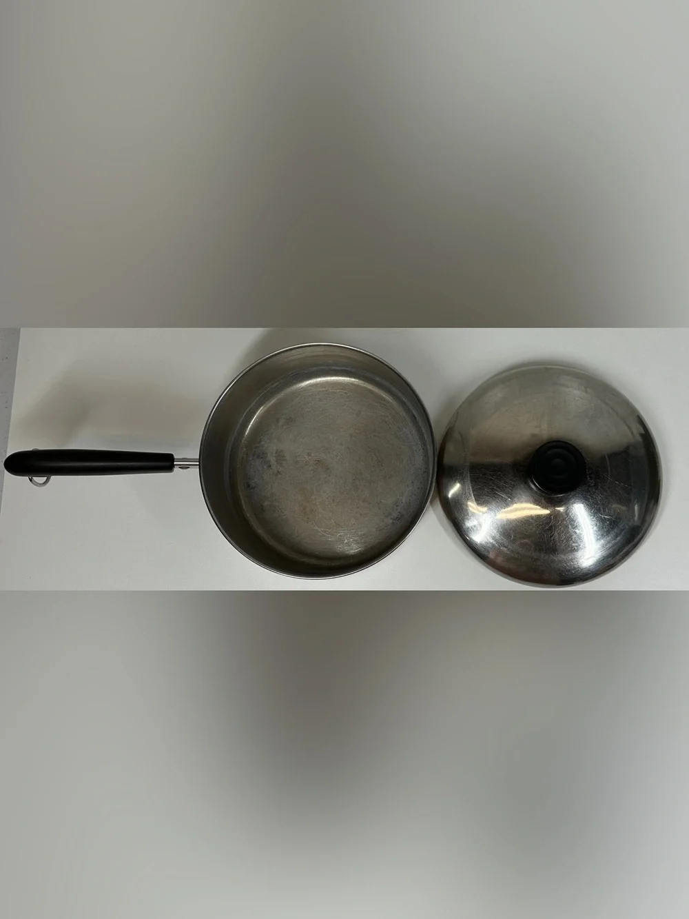 Revere Ware 1801  2 Qt. Sauce Pan/Pot Copper Clad Clinton, ILL USA & Lid Vtg
